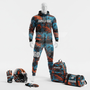 Uniforme de Práctica de Fútbol Americano, Tela de Malla Resistente, Unisex, Tallas Grandes, Colores Personalizados para el Equipo, Jersey de Fútbol Antibacteriano Unisex - Product Image 4