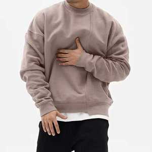 Sweat-shirt à capuche pour homme, coupe ample, col rond, en tissu éponge d'hiver, avec impression et broderie personnalisées, style streetwear - Product Image 5