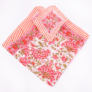 Organic Cotton Square Bandana Floral Pattern Pink <b>White</b> Casual Summer Scarf Multifunctional Lightweight <b>Wrap</b> - Product Image 5
