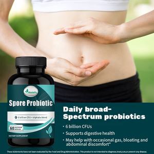 קומפלקס פרוביוטיקה ופרה-ביוטיקה OEM/ODM לספירות, לבריאות מערכת העיכול, פרוביוטיקה פוסט-ביוטית לנשים וגברים - Product Image 2