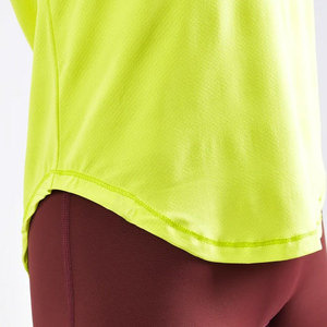 Women's Eco-Friendly Summer Casual Sports <b>T</b>-<b>Shirt</b> Slim Fit Flare Sleeve Curved Hem Design Quick Dry Short Sleeve <b>Yoga</b> Fitness - Product Image 4
