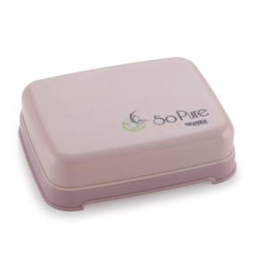 จานสบู่พลาสติก So Pure พร้อมฝาปิด ดีไซน์มินิมอลรักษ์โลก สีเทา - Product Image 2