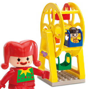 Bloques de Construcción de Plástico OXFORD para Niños Pequeños, Coloridos, de Parque de Diversiones, Juego Educativo de Construcción, Edades 2-4 Años, Hecho en Corea TW2562 - Product Image 4