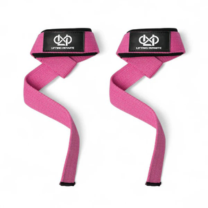 Correas de Soporte para Muñeca Lifting Infinite, Color Rosa, Cierre Ajustable con Gancho y Bucle, para Levantamiento de Pesas, Entrenamiento de Fuerza, Unisex - Product Image 1
