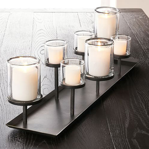 <b>Decorative</b> Elegant Metal Candle Holder for Home <b>Decor</b>, <b>Table</b> Accent & Festive <b>Decoration</b> - Product Image 1