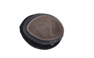 Perruque toupet Miraje Model Taz BD en cheveux humains Remy indiens avec une densité de 100%, vague profonde naturelle et vague corporelle, base en dentelle PU - Product Image 6