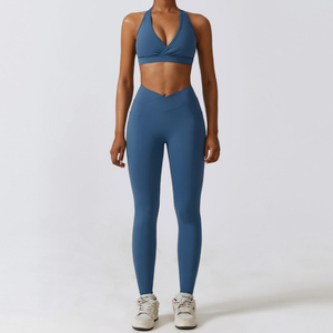 Women's Athletic Wear Set High Stretch Seamless Yoga <b>Clothing</b> OEM ODM Factory Wholesale Manufacturer - Product Image 2