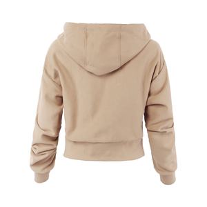 Nouveau sweat à capuche zippé court pour femme, manches longues, 100% coton biologique français, sweat à capuche court d'hiver pour femme - Product Image 5