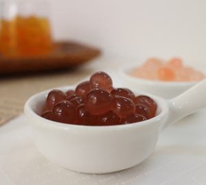 Ingredientes para Té de Burbujas Marca Pinshan, Hecho en Taiwán, Tubo de Plástico Transparente Rosa, 8 Tubos/Caja, Sabor a Fruta, Boba Explosiva - Product Image 5