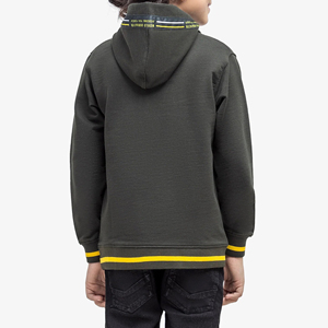 เสื้อฮู้ดเด็ก พิมพ์โลโก้ได้ ผ้าฝ้ายฟลีซ รับผลิตแบบ OEM ODM ขายส่ง คุณภาพเชื่อถือได้ พร้อมบริการ OEM - Product Image 5