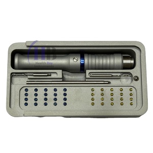 Kit chirurgical complet GBR Health Bay Instruments pour implants dentaires, clous osseux à membrane, en acier inoxydable argenté, Power Dental - Product Image 1