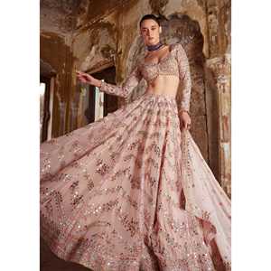 Designer Evening Dresses Elegant Party Wear Lehenga Choli with Intricate <b>Paper</b> <b>Mirror</b> Work - Product Image 3
