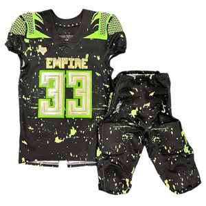 Customized Club Team American Football Uniforms Tackle Twill Flag Uniform American Football wear Set 7v7 Uniform Packages - Product Image 2