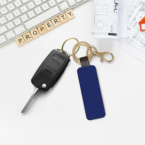 Retail Luxury Good Quality Leather PU Car Logo <b>Key</b> <b>Chains</b> Blank Custom Logo Leather Car Keychain Promotional Gift Multi- Color - Product Image 6