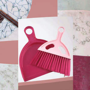 TECHNOFIRST SOLUTION Juego de Escoba y Recogedor Compacto Premium Ecológico, Mini Barredora de Mesa con Mango de Plástico PP y Cepillo de PET Suave - Product Image 5