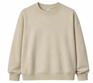 เสื้อสเวตเชิ้ตคอกลมโอเวอร์ไซส์สำหรับผู้หญิง สีพื้น ผ้าฝ้ายถัก 100% แขนยาว ระบายอากาศได้ดี ทรงปกติ เหมาะสำหรับฤดูใบไม้ร่วง เสื้อฮู้ดผู้หญิง - Product Image 2