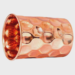 Meilleur prix de gros – Verre à eau rond en cuivre pur martelé, taille personnalisée pour mariage - Product Image 4