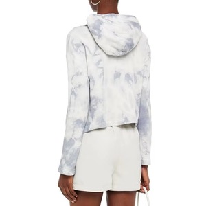 Women Tie Dye Hoodie Grey Cream Spiral Swirl Pullover Hooded Sweatshirt Ladies Oversized Kangaroo Pocket <b>Slate</b> Custom OEM - Product Image 5
