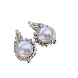 Pendientes de Plata de Ley S925 con Perlas Naturales de 11-12 mm, Diseño Versátil con Micro Imperfecciones, con Foto Real y Caja de Regalo - Product Image 5