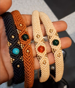 สร้อยข้อมือลูกปัดแบบปรับได้สำหรับมิตรภาพสร้อยข้อมืออัญมณีหลากสี - Product Image 2