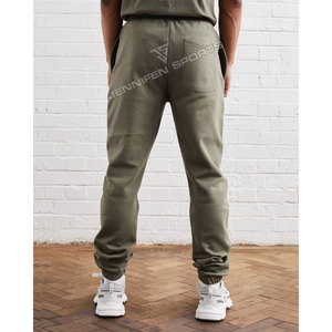 Ensemble de survêtement pour homme en molleton 100% coton 340 GSM, respirant, séchage rapide, coupe sportive, couleur unie, grandes tailles, idéal pour l'hiver - Product Image 5
