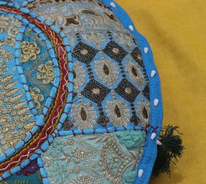 Patchwork Pillow Boho Round Floor <b>Cushion</b> Meditation <b>Cushion</b> <b>Cover</b> Handmade <b>Cover</b> Home Textiles Sofa <b>Cushion</b> <b>Cover</b> - Product Image 3