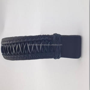 Banda de cuero para cejas personalizada hecha a mano, diseño trenzado hecho a mano en cuero negro y marrón premium - Product Image 2