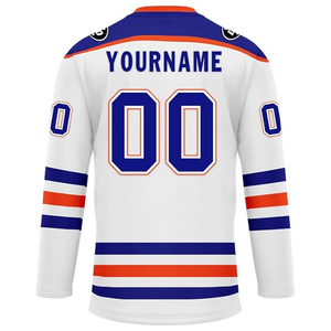 เสื้อฮอกกี้น้ำแข็งแบบกำหนดเอง ขายส่ง OEM สำหรับผู้ซื้อจากสหรัฐอเมริกา ชุดทีมฮอกกี้แบบสั่งทำพิเศษ ปักโลโก้ สั่งซื้อจำนวนมาก 100% - Product Image 6