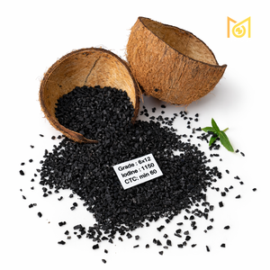 Suministro a granel de carbón de cáscara de coco 6x12 para plantas de oro, para compradores importadores, con alto valor de yodo y alto CTC - Product Image 2