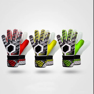 Guantes de Portero de Fútbol Personalizados, Dedos Completos, Diseño de Grietas, Cuero PU, Cierre de Velcro, Unisex, Transpirables, Antideslizantes - Product Image 4