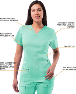 Fournisseur Professionnel – Blouse Médicale Ajustée Personnalisée, Ensembles d'Uniformes Médicaux, Tenues d'Infirmière, Vente en Gros - Product Image 5