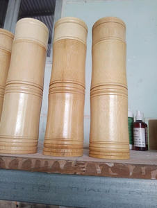 Bouteille d'eau en bambou écologique à double paroi isolée pour usage chaud et froid - Product Image 4