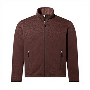 Men Fleece <b>Jacket</b> Warm Soft Full Zip Stand Collar Outdoor <b>Casual</b> Winter <b>Jacket</b> with Multiple Zipper Pockets <b>Lightweight</b> Thermal - Product Image 1