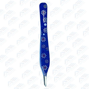 Pinces à tissus en acier inoxydable à pointe droite, pinces médicales de couleur bleue, pinces à tissus chirurgicales, pinces à pouce chirurgicales - Product Image 6