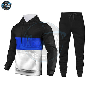 Custom Logo Two Pieces Set <b>Tracksuit</b> Sport Sweatshirt Jogger Hoodie Set 2 Pieces Running Men Jogging Suit <b>Plain</b> <b>Tracksuit</b> - Product Image 4
