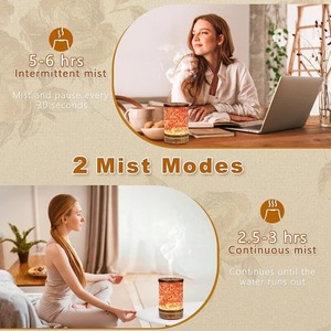 Home Himalayan Crystal <b>Salt</b> <b>Lamp</b> Aromatherapy Scent Humidifier Machine Electric Ultrasonic Essential Oil Aroma air Diffuser - Product Image 2