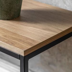 Table console Tribeca avec rangement, structure métallique fine et robuste, design de pieds moderne pour l'entrée de la maison, le bureau, le salon, décoration - Product Image 4