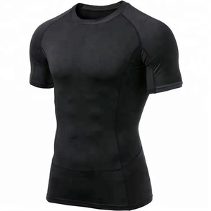 <b>Men</b> Black Full Sleeve Rash Guard Anti-Uv <b>Compression</b> <b>Shirt</b> Quick Dry 220g Spandex/Nylon Sportswear - Product Image 5