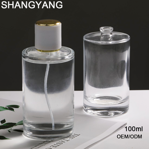 Flacons de parfum en verre cylindriques de haute qualité 30ml 50ml 100ml avec pompe pulvérisatrice et joint en cristal – En stock pour Cologne et Parfum - Product Image 2