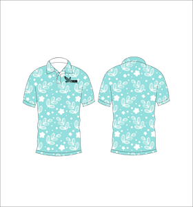 เสื้อโปโลพิมพ์ลายดอกไม้แบบกำหนดเอง แขนสั้น สวมใส่สบาย เหมาะสำหรับกอล์ฟ เทนนิส ชุดทีมฤดูร้อน - Product Image 1