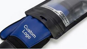 Guantes de Portero de Látex Azules, Diseño Personalizado, Guantes de Portero con Protección para los Dedos de Cuero PU - Product Image 4