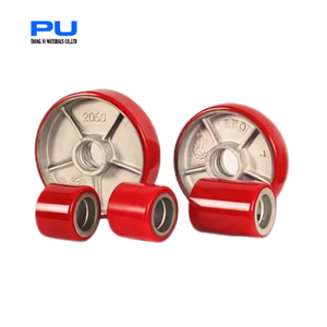 Roue de chariot élévateur en polyuréthane (roue de chariot élévateur en PU) Roue en polyuréthane à noyau en acier résistant à l'usure de haute qualité - Product Image 1