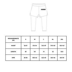 Shorts de sport 2 en 1 personnalisés avec leggings, shorts de course légers pour hommes - Product Image 5