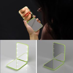 1X/3X Magnification LED <b>Compact</b> Travel Makeup <b>Mirror</b> Pocket 2-Sided Portable Folding Handheld Light Purse - Product Image 5