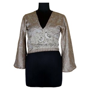Precios Accesibles: Blusa Boho de Manga Campana para Mujer, Estilo Resort y Gypsy, con Lazo, en Oferta - Product Image 1