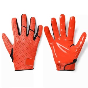 New Arrival Printed Solid <b>Sticky</b> Design American Football Receiver Gloves Customizable Logo Durable Breathable Lightweight - Product Image 4