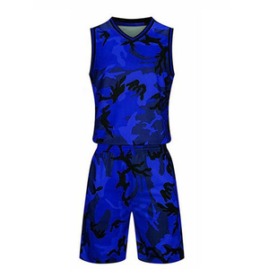 Chaleco Deportivo sin Mangas con Estampado de Camuflaje Personalizado, Pantalones Cortos de Baloncesto, Uniforme de Baloncesto de 2 Piezas de Alta Calidad - Product Image 1