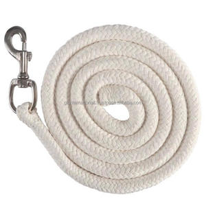 Cómoda cuerda de plomo de caballo de algodón natural con gancho de presión de latón resistente pedido al por mayor aceptado - Product Image 2