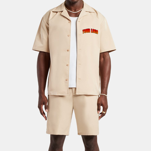 Ensemble coupe-vent deux pièces sur mesure fabriqué en usine 2026 avec veste courte en polyester et coton pour garçon – OEM - Product Image 2