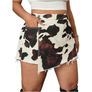Minifalda de Piel de Vaca con Pelo para Mujer, Falda de Cuero Genuino, Cintura Alta, Elegante, Colección Boutique, Precio Económico, OEM - Product Image 3